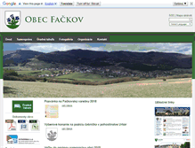 Tablet Screenshot of obecfackov.sk